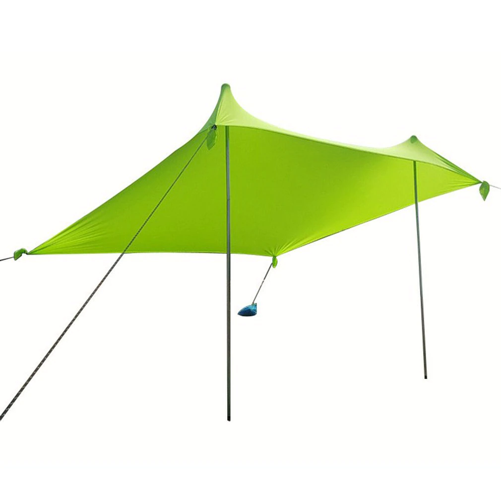 Cheap Goat Tents Family Beach Sunshade Lightweight Sun Shade Tent With Sandbag  Anchors 4 Free Pegs UPF50+ UV Large Portable Canopy Drop Shipping Tents 